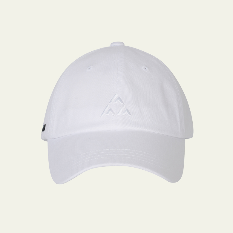 cotton Logo ball cap_white
