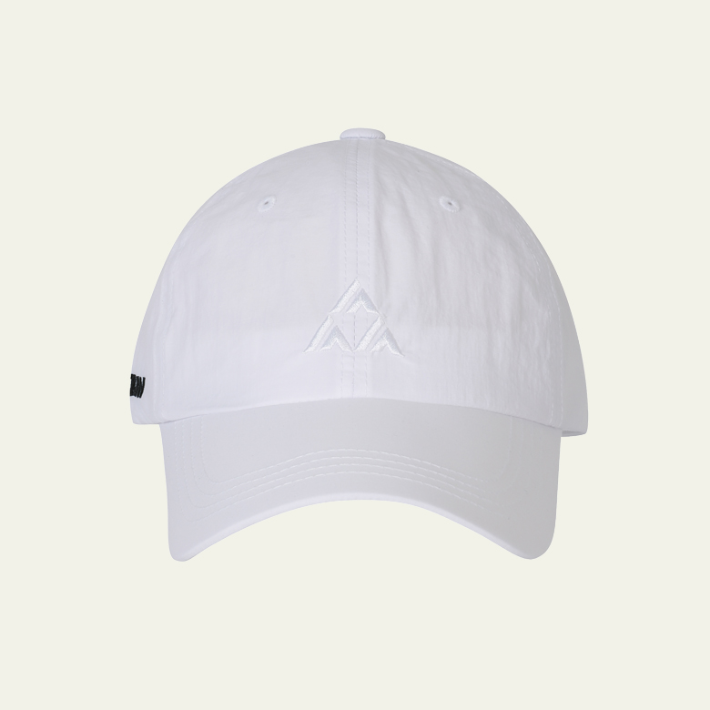 nylon Logo ball cap_white